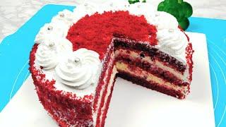 Торт Красный Бархат (Red Velvet Cake) - Лаззати Афсонавӣ