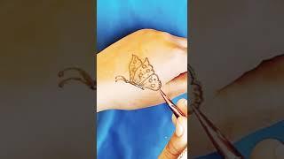 butterfly mehndi designs #easy mehndi video #shorts video #neha gautam mehndi artist