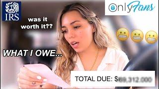 Paying OnlyFans TAXES for the FIRST TIME (with 14 streams of income) + how much money I REALLY OWE!