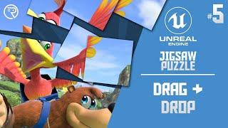 Unreal Engine 4 Tutorial - Jigsaw Puzzle Part 5: Drag and Drop