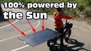 Review & full test: Allpowers 200W flexible monocrystalline solar panel on an electric bike