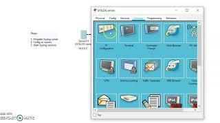 Syslog server | Cisco packet tracer