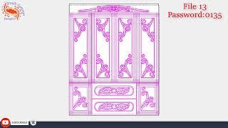 Glassframe design in Artcam l Free 2D Glassframe Design( Dxf) File l Shojibcottage