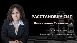 «Расстановка сил» на фондовом рынке с Валентиной Савенковой – 14 - 18 октября 2024 года