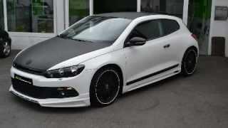 VW Scirocco White&Carbon ST-Foliendesign