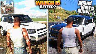 INDIAN BIKE DRIVING 3D VS GTA 5 DEFENDER  | INDIAN BIKE DRIVING 3D | GTA 5