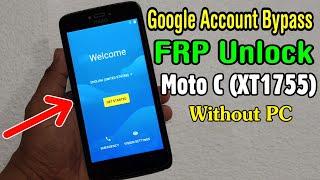 Moto C (XT1755) FRP Unlock/ Google Account Bypass 2020 (Without PC)