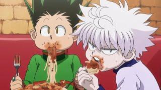 GON AND KILLUA Eating Food Funny Clips #32