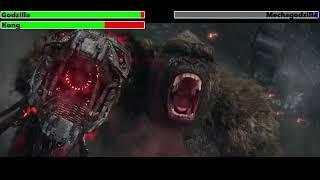 Godzilla & Kong vs. Mechagodzilla with healthbars