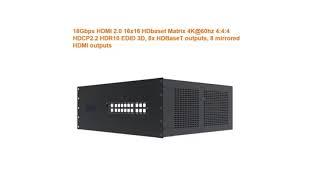 Flexible Modular Matrix 8x8,16x16 ,32x32 hdbaset,fiber, Coax,VGA,DVI,HDMI for ProAV solutions