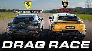 Ferrari Purosangue vs ABT Lamborghini Urus | DRAG RACE