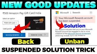 Microsoft Rewards Gift Card Voucher Come Back  | Out Of Stock Problem Solve | All Account Suspended