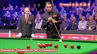 Snooker Champion Of Champions Ronnie O’Sullivan VS Judd Trump ( Frame 4 & 5 & 6 )