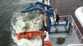 FAIL : How not to launch an FRC ( Fast Rescue Craft )