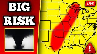  BREAKING Tornado Outbreak Coverage - Tornadoes Possible - With Live Storm Chasers