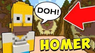 HOMER SIMPSON NELLE BUILD BATTLE DI MINECRAFT!