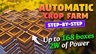 Automatic Crop Farm (Cross-Shape) | 168 Boxes = 2W of Power | ONCE HUMAN