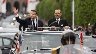 French president in Morocco on visit aiming to strengthen ties