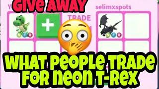 What People Trade For Neon T-Rex In Adopt Me Trading