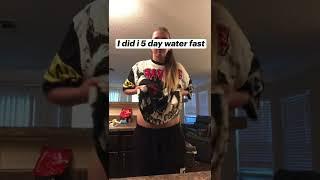 Beginning of the 5 day water fast (part 1) #shortsvideo