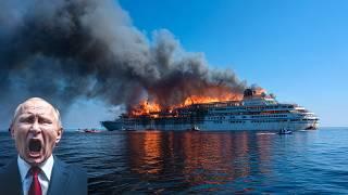 Ukraine Launches Surprise Attack! Russian Cruise Ship Carrying 150 Elite Iranian Generals Sinks!