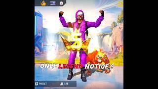 Free fire old player Profile // free fire only legend notice ...? #freefire #ffshorts #shortsfeed
