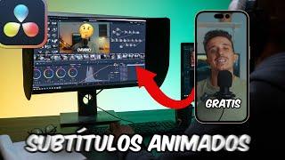 Subtítulos ANIMADOS y AUTOMÁTICOS en Davinci Resolve - Para Tiktok, Reels, Shorts