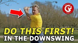 Always start your golf downswing with this! You hit better golf shots!