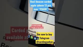 Amazon carded Apple iPhone 13 pro max | carded product available at low price “DM now to buy”