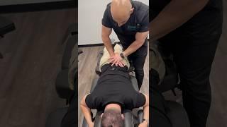 ASMR Chiropractic Drop Adjustment  #chiropracticadjustment #backpain #viral