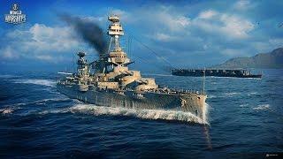 World of Warships мир кораблей выход в ОБТ 2015. Видео из игры. Ветка США