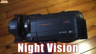 Night Vision: Panasonic 4K Ultra HD Flash Memory Camcorder HC-VX870