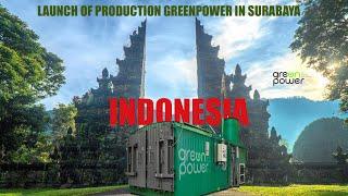 Production of charcoal and briquettes in Surabaya with GreenPower EKKO-2 carbonization furnaces