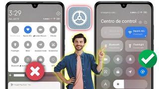 Como mudar a central de controle do redmi 13C | nova central de controle redmi 13C