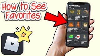 How to See Favorites in Roblox Mobile! (2024)