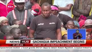 History written as DP Gachagua's impeachment motion is tabled in parliament