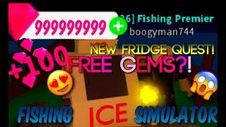 NEW FRIDGE QUEST EASY GUIDE *LOTS OF GEMS & GOLD* (OP) | FISHING SIMULATOR ROBLOX |