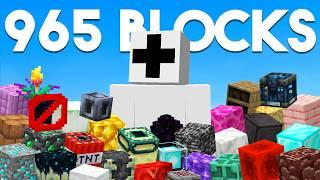 I Collected EVERY Block in Minecraft Hardcore!