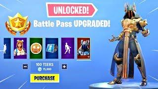 BUYING ALL 100 TIERS! Season 7 Battle Pass ALL ITEMS UNLOCKED!! - Fortnite Battle Royale