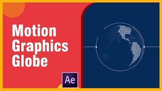 How to make a Digital Earth in After Effects - After Effects Tutorial - No Plugins