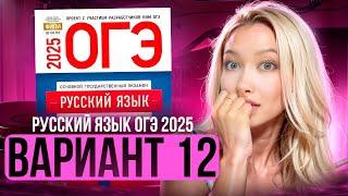 Разбор ОГЭ по русскому 2025 | Вариант 12 | Дощинский Цыбулько | Cборник ОГЭ ФИПИ