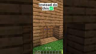 Stop Using Doors in Minecraft #shorts