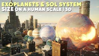 SOL SYSTEM Size on a HUMAN SCALE | 3D