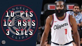 James Harden 10 pts 12 asts 3 stls vs Mavericks 2024 Preseason