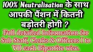 100% DA Neutralisation Calculation| 12th bipartite settlement latest new, Pension Revision News UFBU