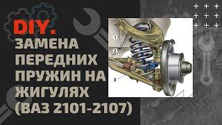 DIY.Замена передних пружин на жигулях(ваз 2101-2107)