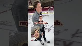 Skating a lap with Gabe Perreault of the Boston College Eagles