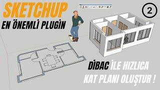 Sketchup En iyi Pluginlerden Dibac ile Modelleme 02