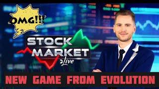 I just got to try this new Stock Market Live Game from Evolution #gambling #stockmarket #casino