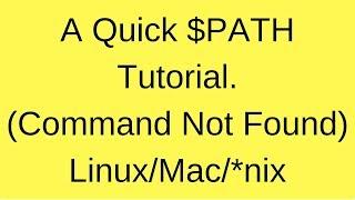 Linux add to $PATH: Fix "command not found" error (Linux & Mac)